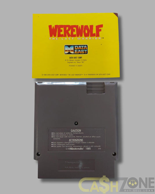 Werewolf: The Last Warrior NES Game PAL
