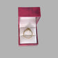 Ladies 9ct Yellow Gold Tear Drop Ring With Clear Stones
