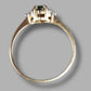 Ladies 9ct Yellow Gold Black Stone Ring