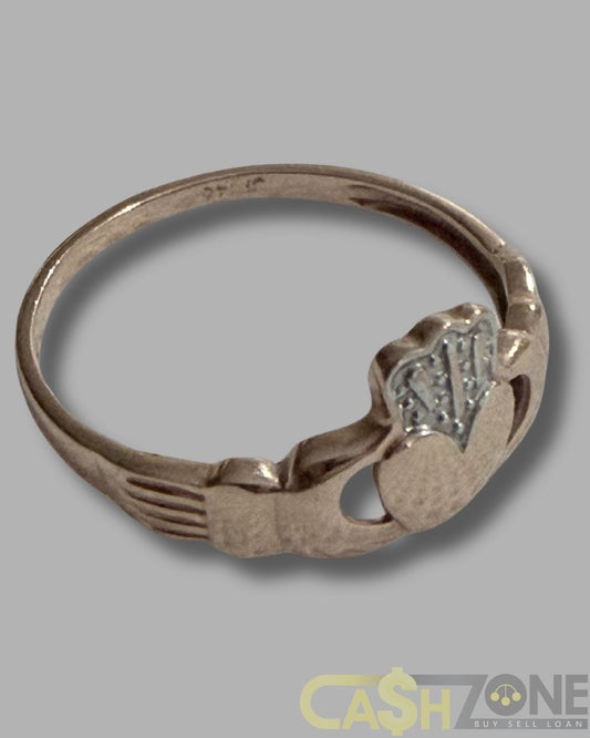 Ladies 9ct Rose Gold Claddagh Ring