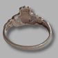 Ladies 9ct Rose Gold Claddagh Ring