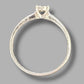 Ladies 9ct White Gold Clear Stone Ring