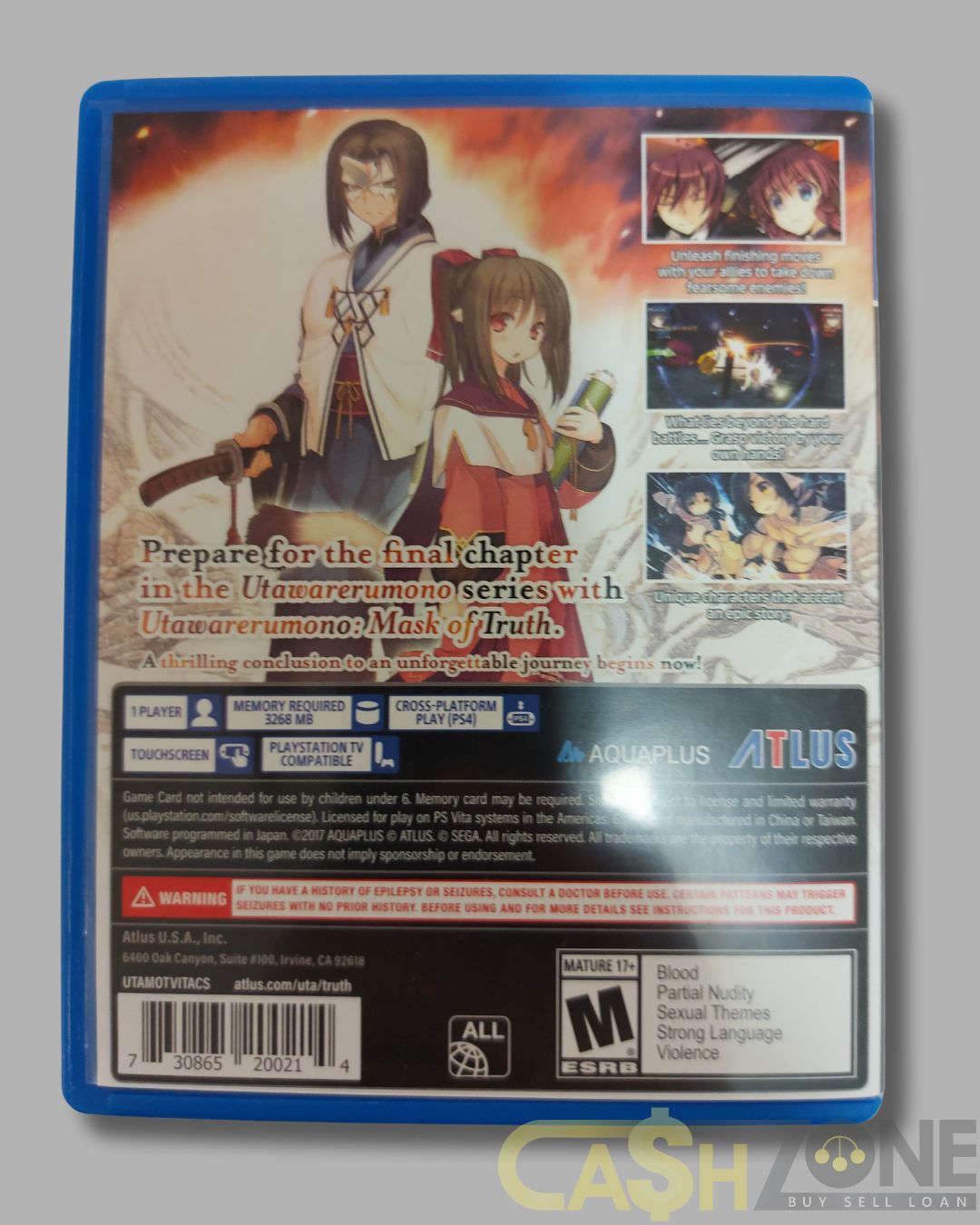 Utawarerumono: Mask of Truth PSVita Game