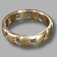 Men's 9ct Yellow Gold Curb Chain Link Ring