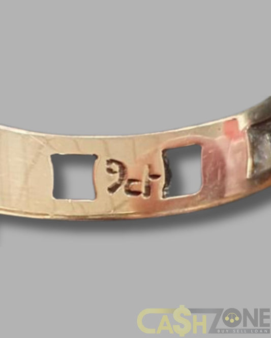 Men's 9ct Yellow Gold Curb Chain Link Ring