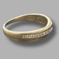 Ladies 9ct Yellow Gold Cross Over Ring
