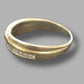 Ladies 9ct Yellow Gold Cross Over Ring