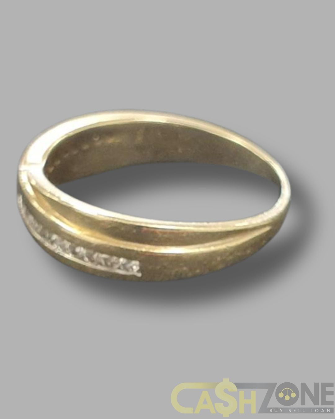 Ladies 9ct Yellow Gold Cross Over Ring