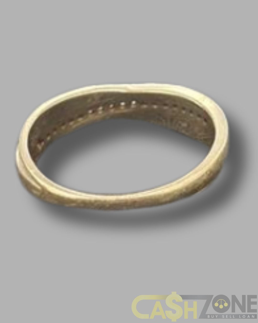 Ladies 9ct Yellow Gold Cross Over Ring
