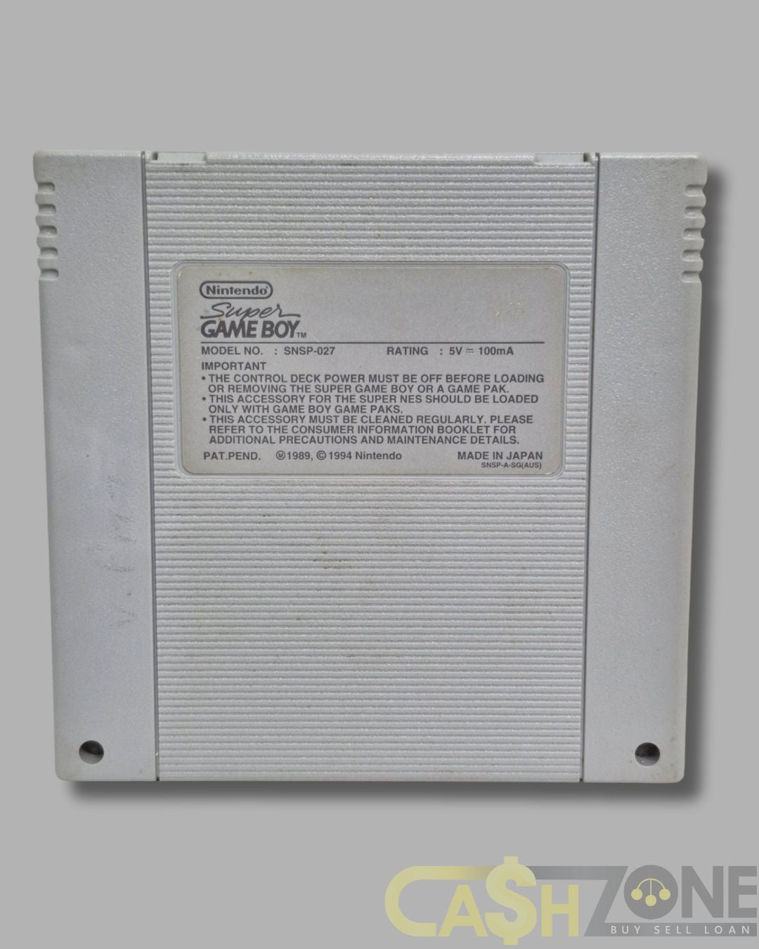 Nintendo Super Game Boy SNES Adapter PAL