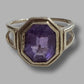 Ladies 9ct Yellow Gold Purple Stone Ring