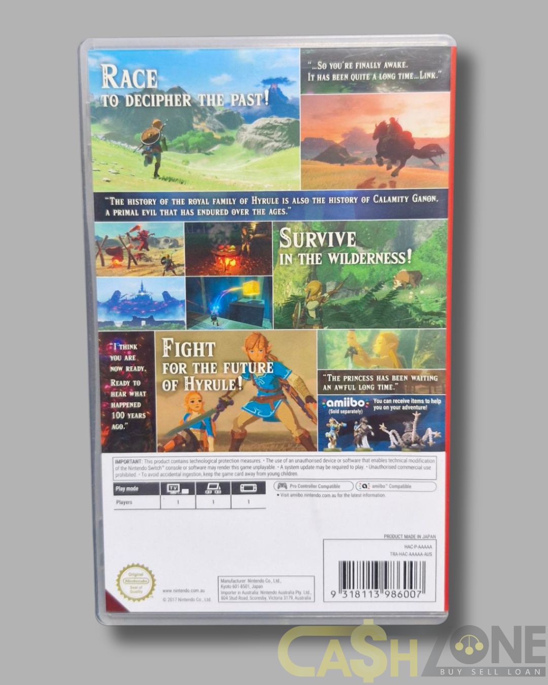 The Legend of Zelda: Breath of the Wild Nintendo Switch Game