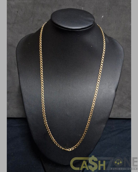 Men's 9ct Yellow Gold 45cm Curb Chain