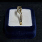 Ladies 9ct Yellow Gold Clear Stone Enhancer Ring