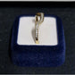 Ladies 9ct Yellow Gold Clear Stone Enhancer Ring