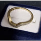 Ladies 9ct Yellow Gold Clear Stone Enhancer Ring