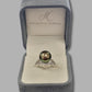 Ladies 18ct White Gold Matahina Tahitian Pearl and Diamond Ring