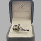 Ladies 18ct White Gold Matahina Tahitian Pearl and Diamond Ring