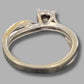 Ladies 10ct White Gold Clear Stone Engagement Ring