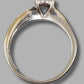 Ladies 10ct White Gold Clear Stone Engagement Ring