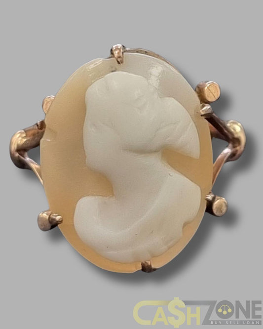 Ladies 9ct Yellow Gold Cameo Ring