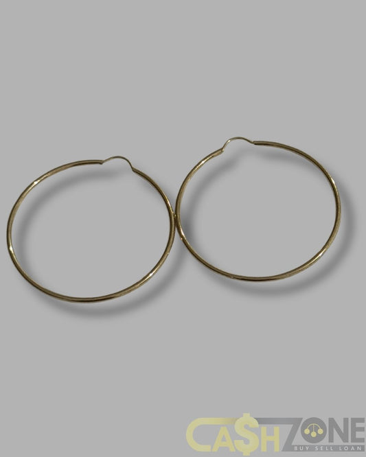 Ladies 9ct Yellow Gold Hoop Earrings