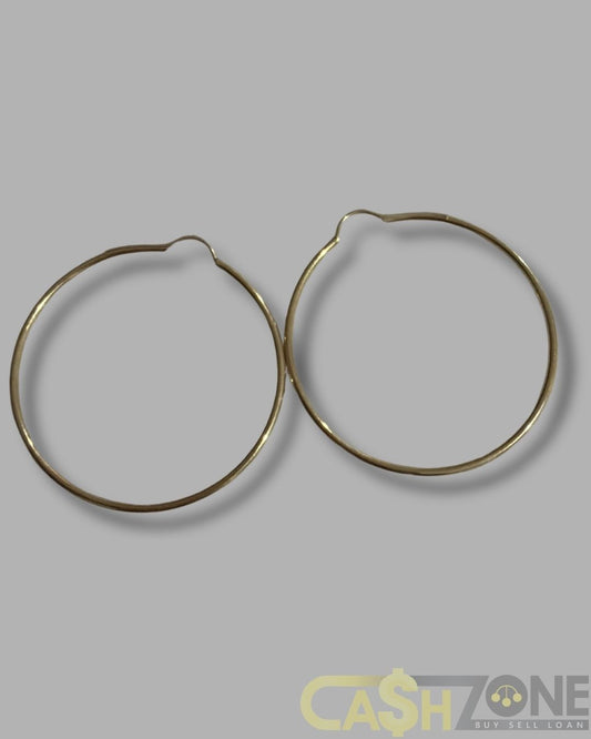 Ladies 9ct Yellow Gold Hoop Earrings