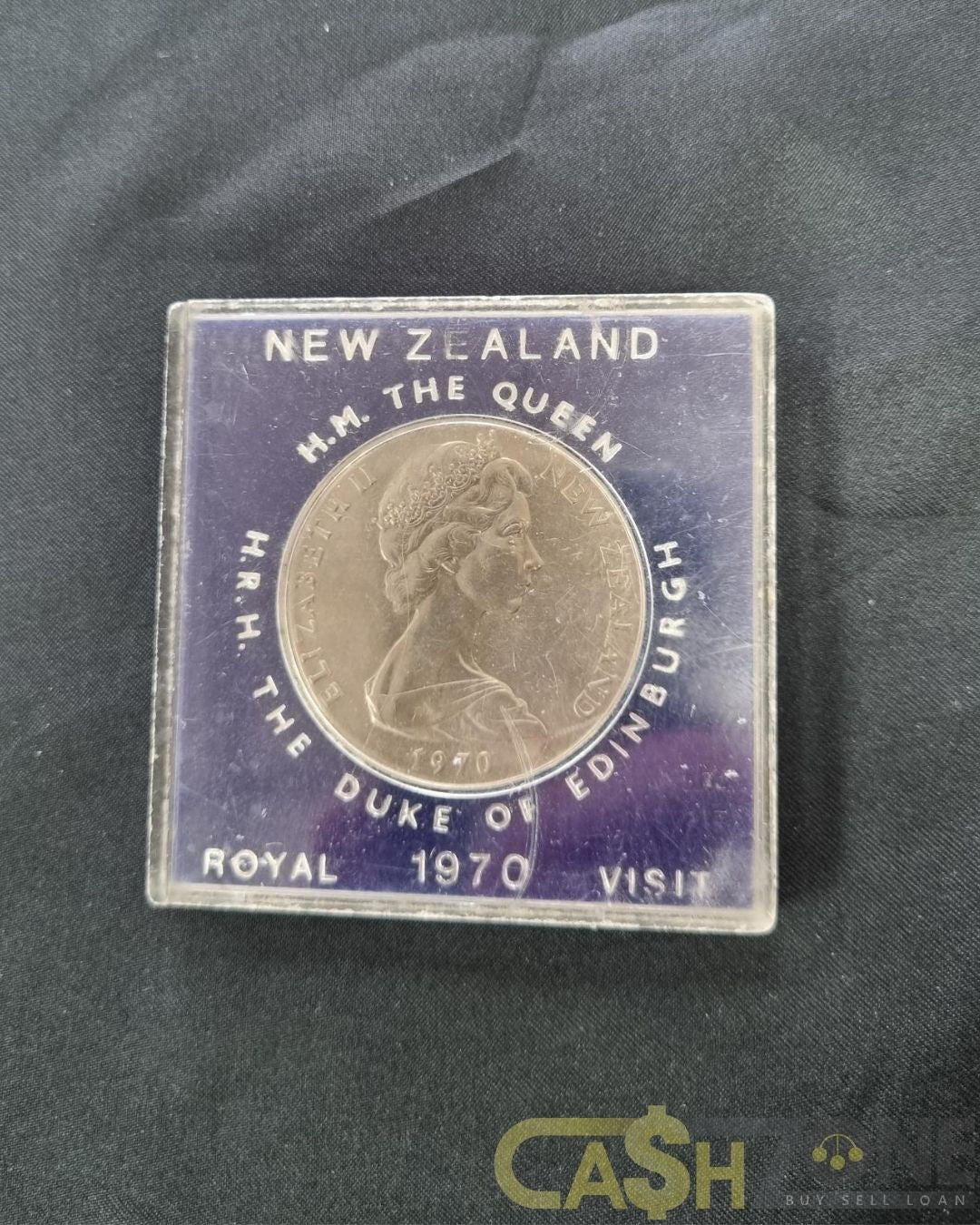 1970 New Zealand Royal Visit Mount Cook Aorangi One Dollar Coin