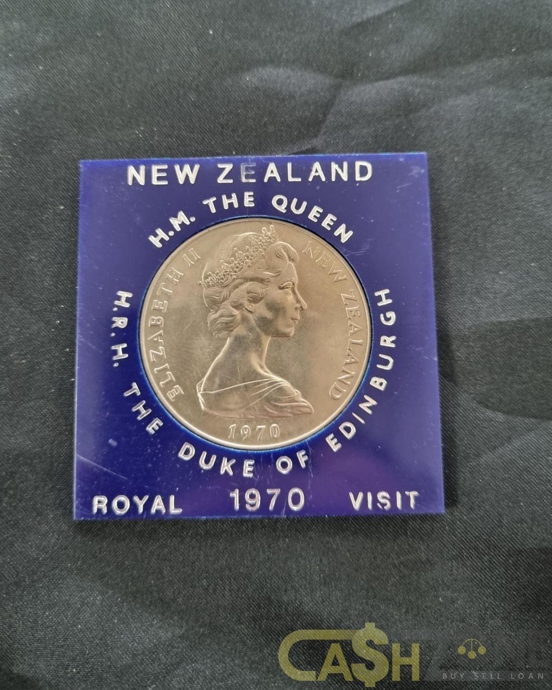 1970 New Zealand Royal Visit Mount Cook Aorangi One Dollar Coin