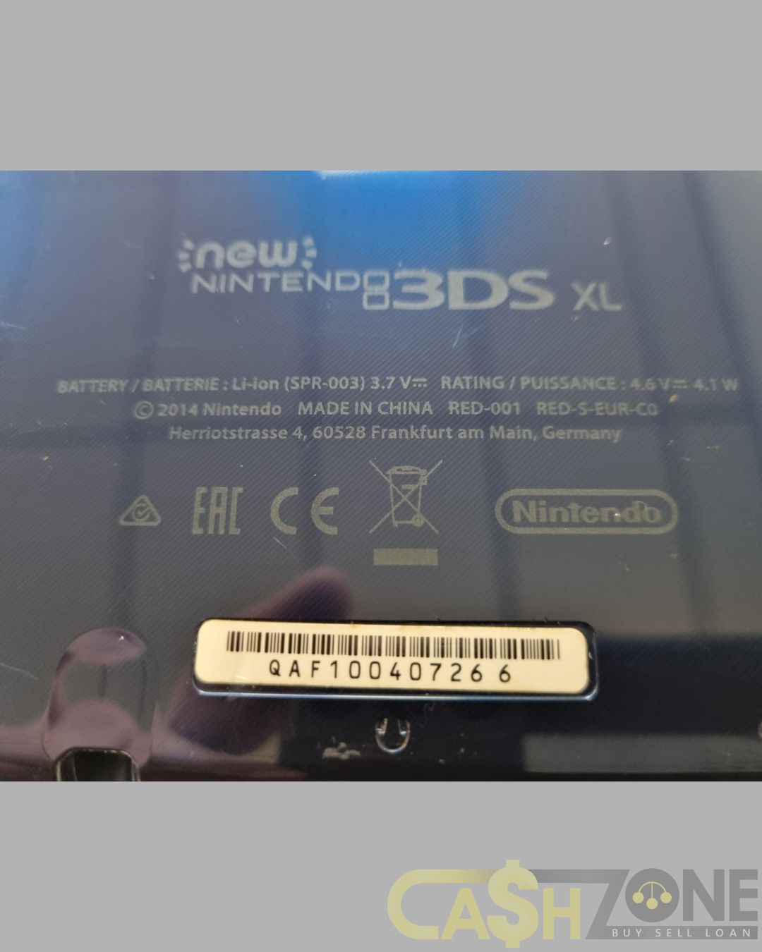 'New' Nintendo 3DS XL Blue RED-001 Handheld Console