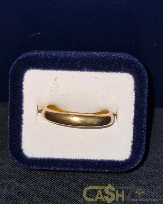 Ladies 18ct Yellow Gold Smooth Wedding Ring