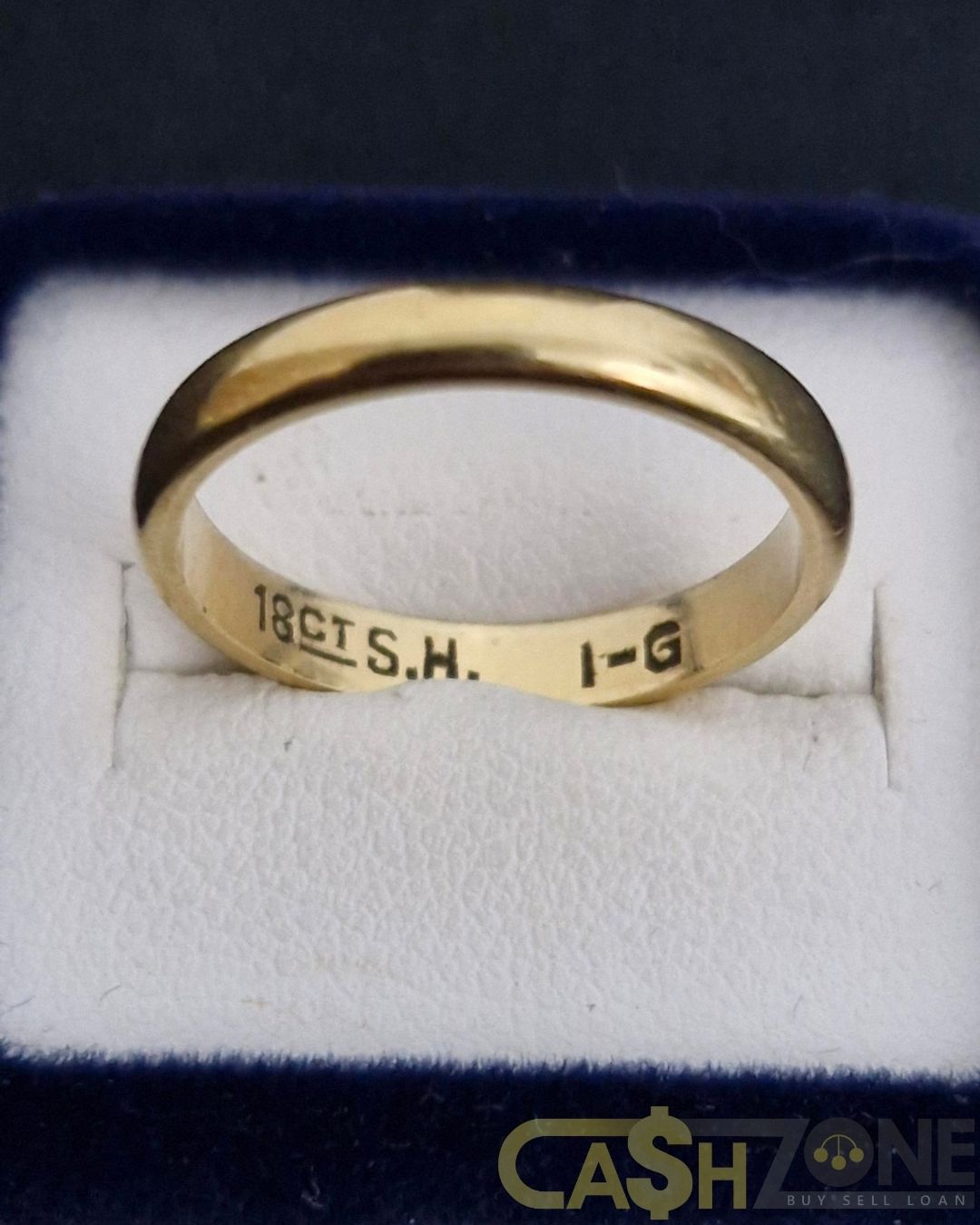 Ladies 18ct Yellow Gold Smooth Wedding Ring