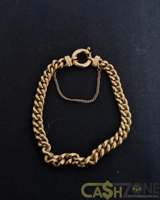 Unisex 9ct Yellow Gold Bracelet
