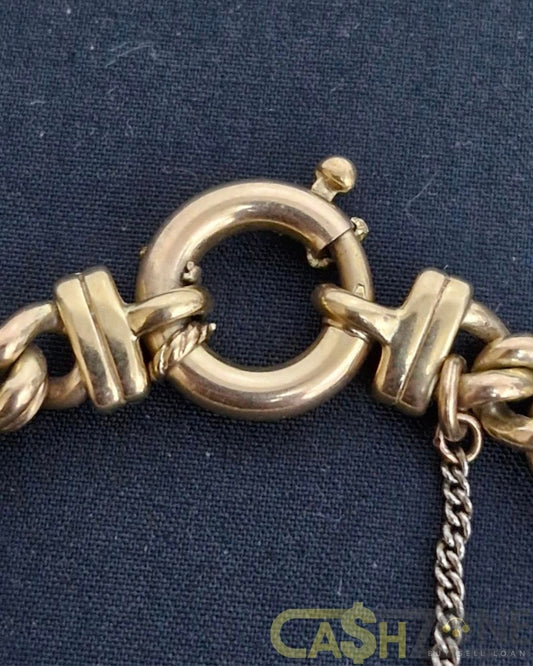 Unisex 9ct Yellow Gold Bracelet