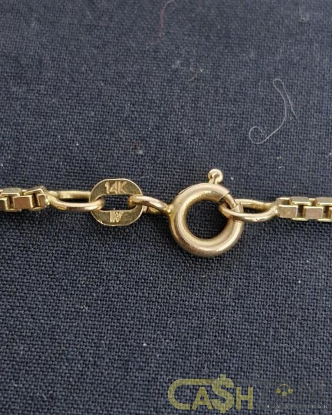 Ladies 14ct Yellow Gold Box Chain 60cm Necklace