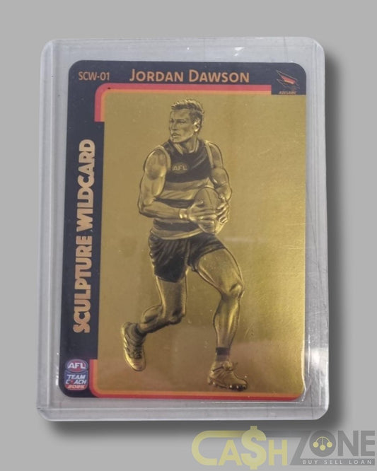 AFL Team Coach 2025 Jordan Dawson Sculpture Wildcard Gold SW-01