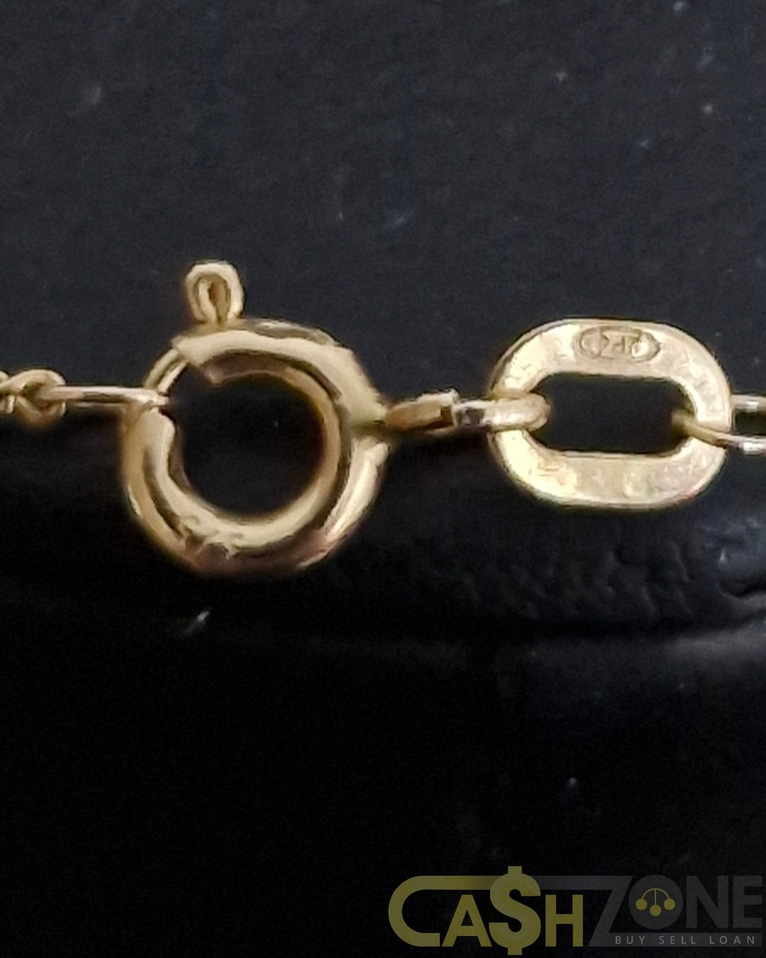 Unisex 9ct Yellow Gold Figaro Chain W/Cross 9ct Pendant