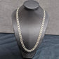 Mens 925 Silver Curb Link 51cm Chain