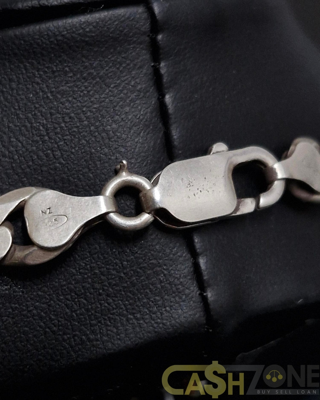 Mens 925 Silver Curb Link 51cm Chain