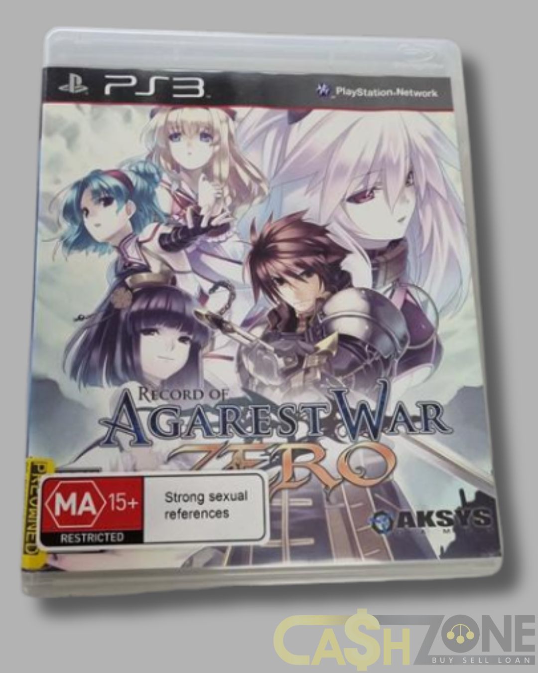 Record of Agarest War Zero PS3 Game