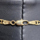 Mens 9ct Yellow Gold Figaro Anchor 50cm Chain