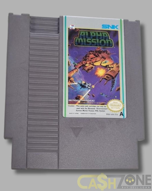 Alpha Mission NES Game PAL