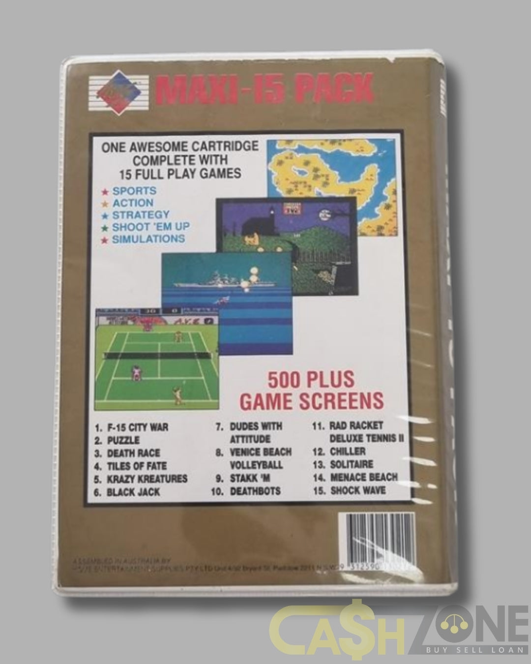 MAXI 15 Pack HES NES Game PAL
