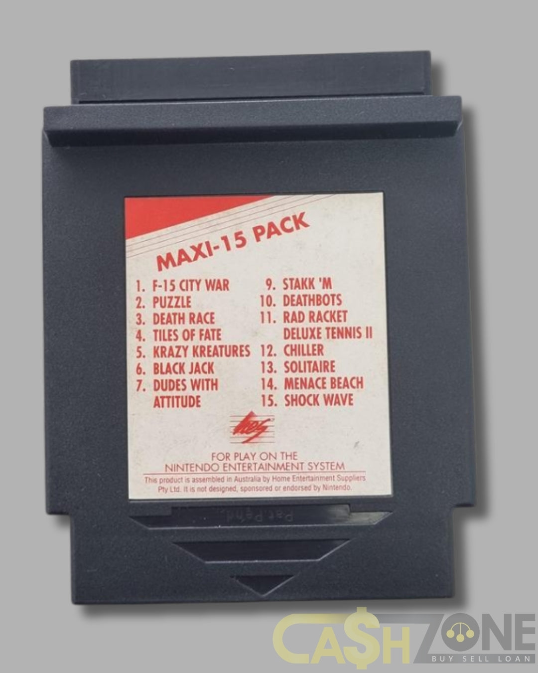 MAXI 15 Pack HES NES Game PAL