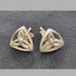 Ladies Silver Trinity Knot Earrings