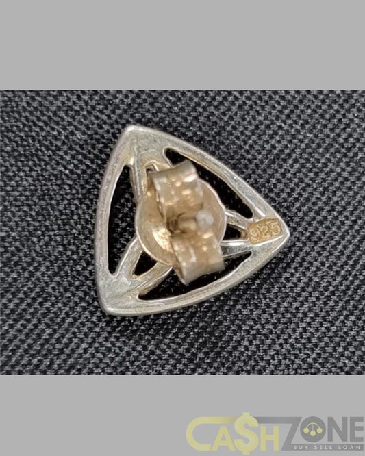 Ladies Silver Trinity Knot Earrings