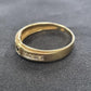 Ladies 9ct Yellow Gold Blue & Clear Stone Ring