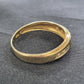 Ladies 9ct Yellow Gold Blue & Clear Stone Ring