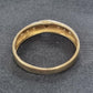 Ladies 9ct Yellow Gold Blue & Clear Stone Ring