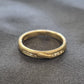 Ladies 9ct Yellow Gold Ring With Clear Stones